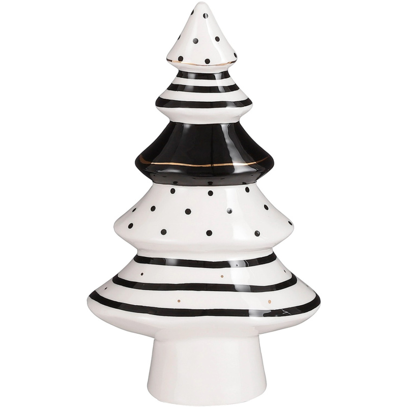 House of Seasons Stromek, bílo-černý, pr. 12 x 21,5 cm