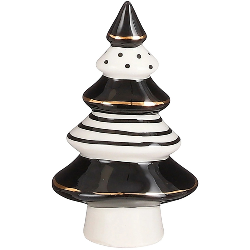 House of Seasons Stromek, bílo-černý, pr. 7 x 12 cm