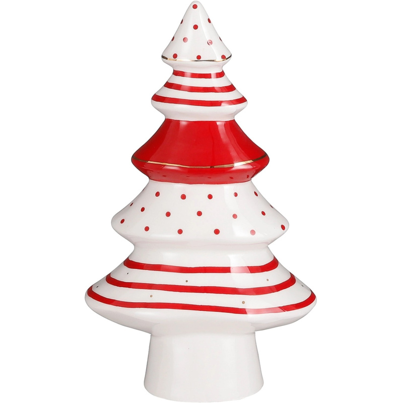 House of Seasons Stromek, bílo-červený, pr. 12 x 21,5 cm