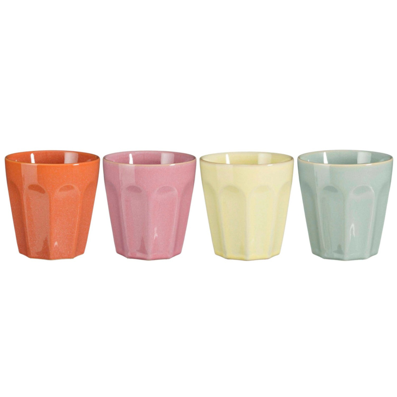 MICA Decorations Sada šálků Rico pr. 9,5 x 10 cm, 4 ks