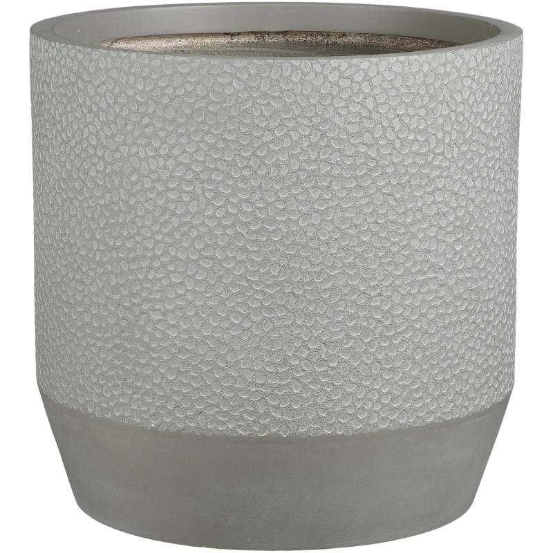Mica Decorations Květináč Bogota Outdoor, magnesium, šedý, pr. 36 x 36 cm