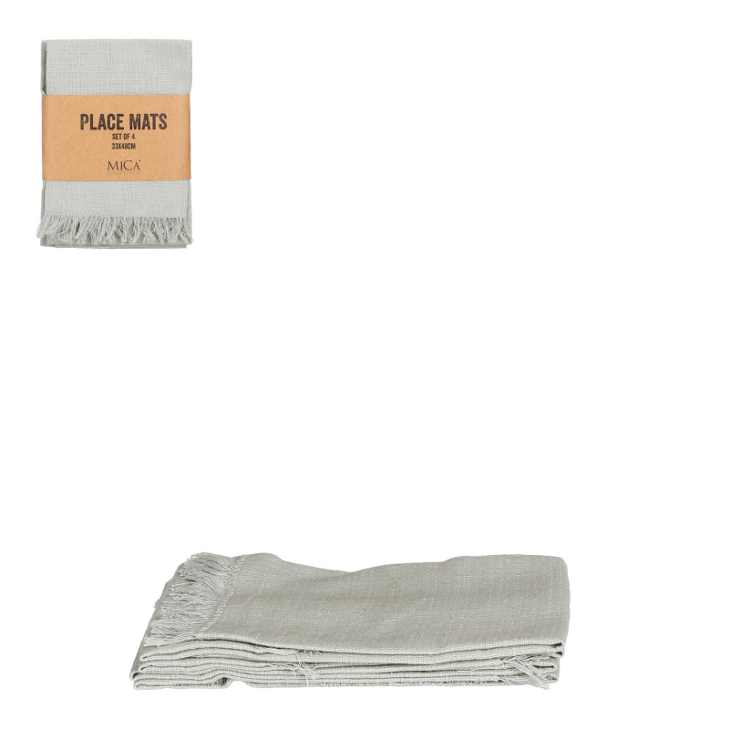 MICA Decorations Prostírání Villa světle zelené 48 x 33 cm, 4 ks