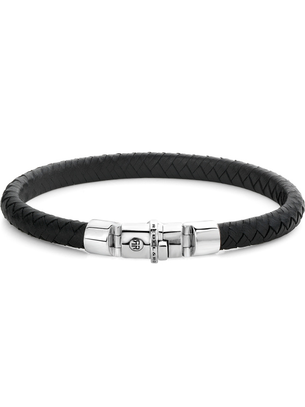 Rebel & Rose RR-L0133-S-L+ Mens náramek - Half Round Braided