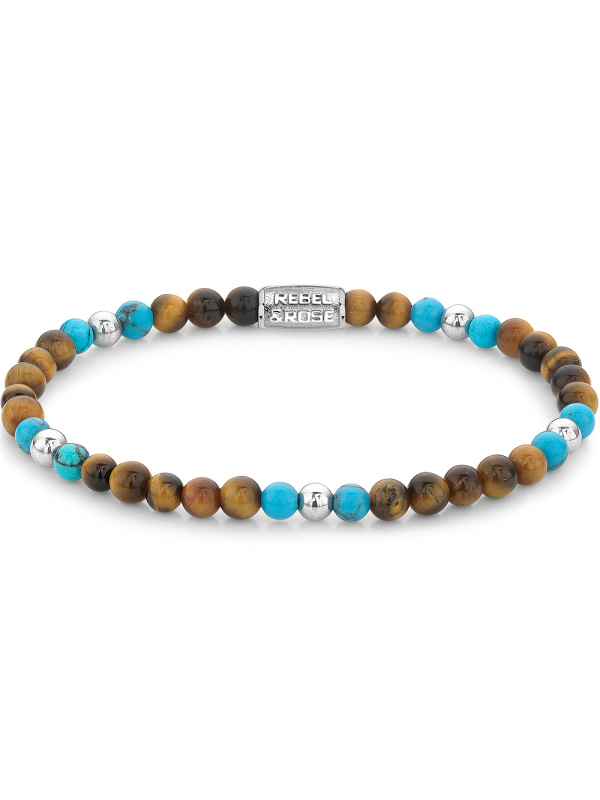 Rebel & Rose RR-40109-S-M Ladies náramek - Mix Tiger Turquoise