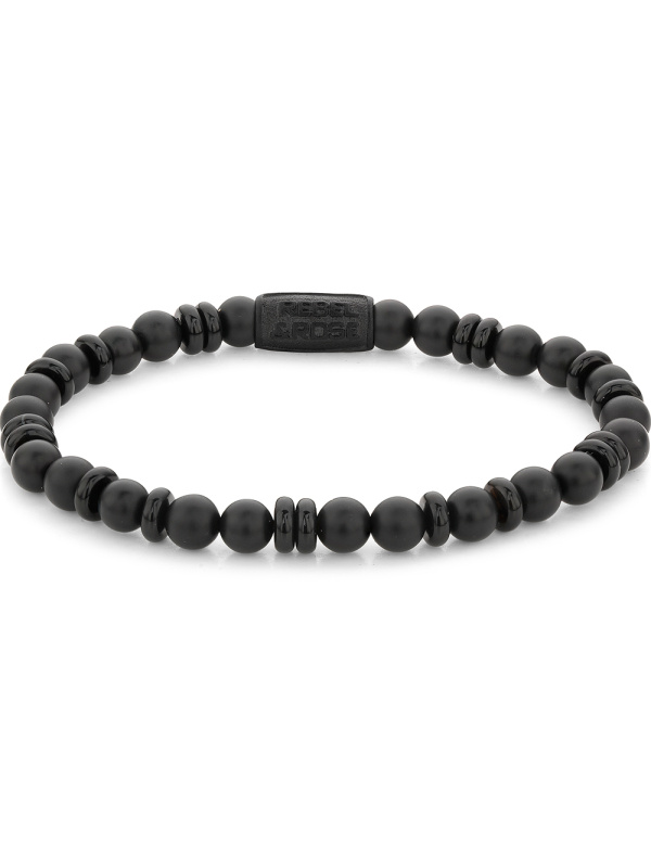 Rebel & Rose RR-60107-B-L Mens náramek - All-Black