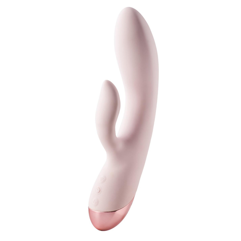 Dream Toys Vivre Coco Vibrátor na bod G s dráždičem klitorisu | Růžová