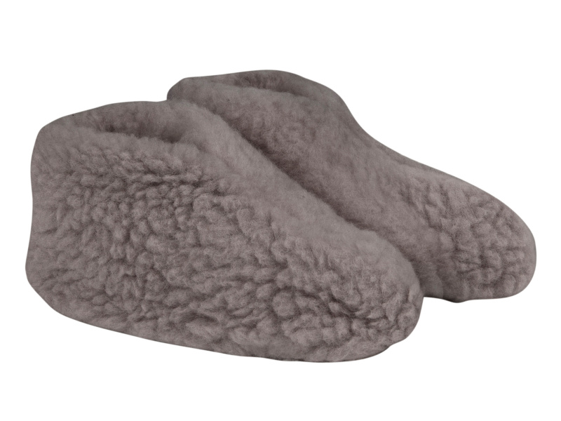 TXL Comfort Dámská / Pánská domácí obuv ze střižní vlny (šedá, 39/41)