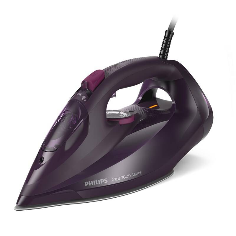 Žehlička Philips 7000 Series DST7061/30 / 3000 W / 55 g/min. / 0,3 l / fialová Varianta: ivi1
