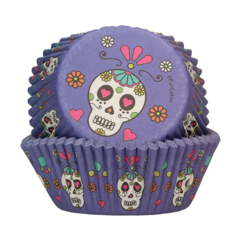 FunCakes Košíčky na muffiny Calaveras 48ks