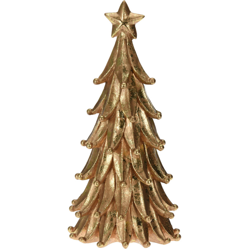 Home Styling Collection Zlatý vánoční dekorační stromeček, 28 x 13 cm zlatá