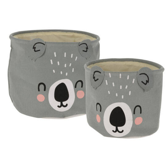 Home Styling Collection Úložný box na hračky, šedá barva, 2 ks šedá