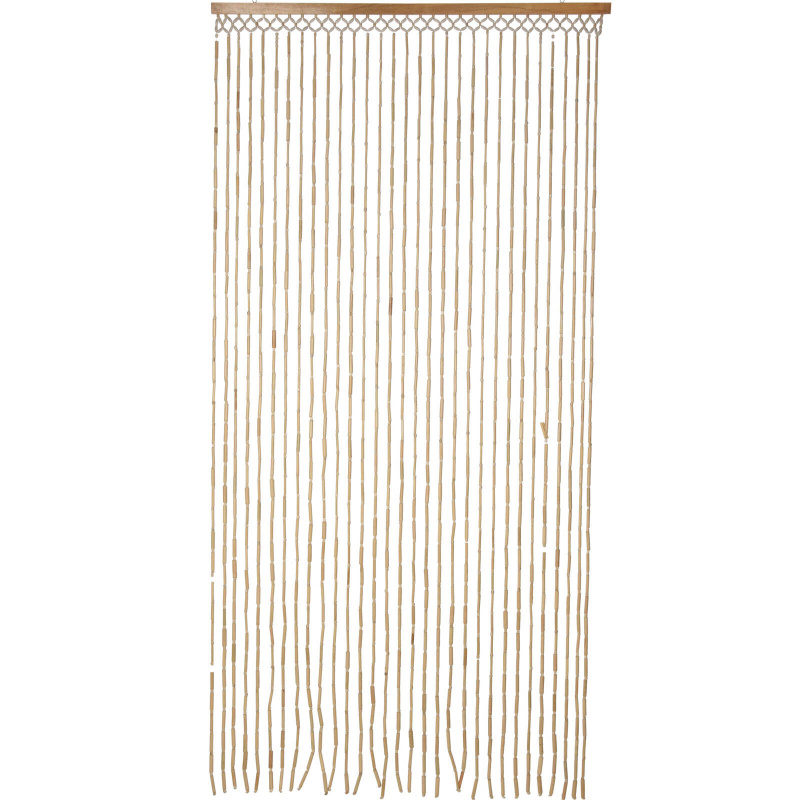 Home Styling Collection Korálkové závěsy na dveře boho, 90 x 180 cm béžová
