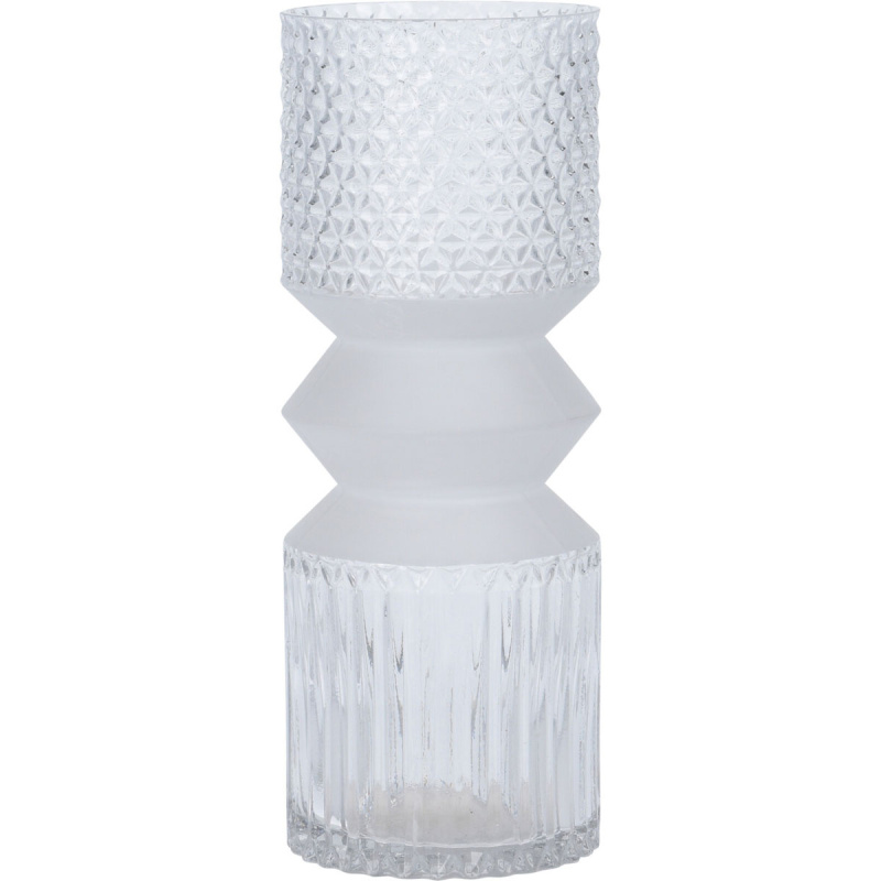 Home Styling Collection Skleněná váza, 30 cm transparentní