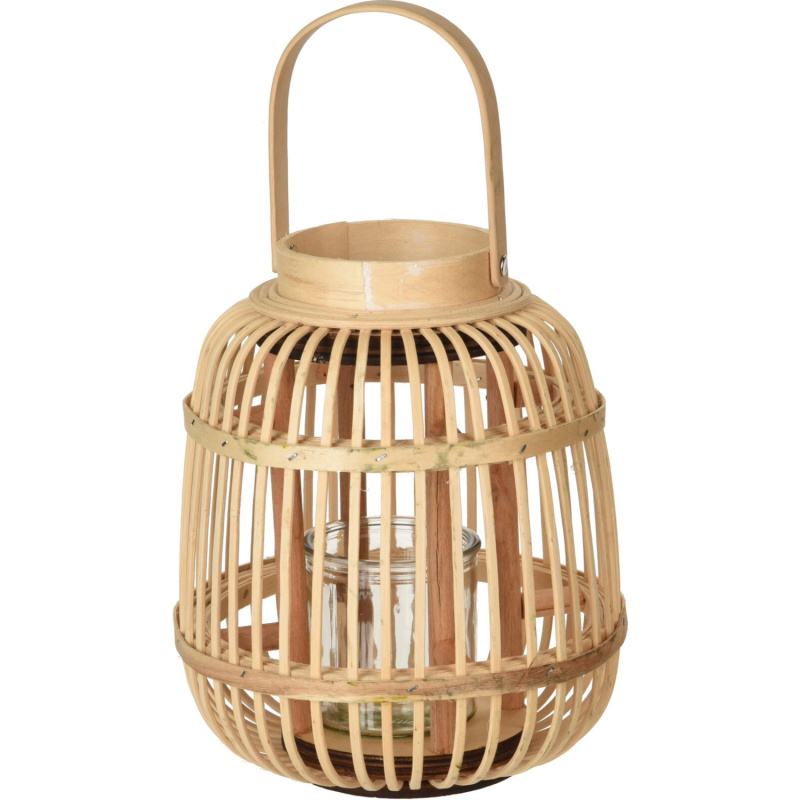 Koopman Bambusová lucerna přírodní pr. 19 x 24 cm