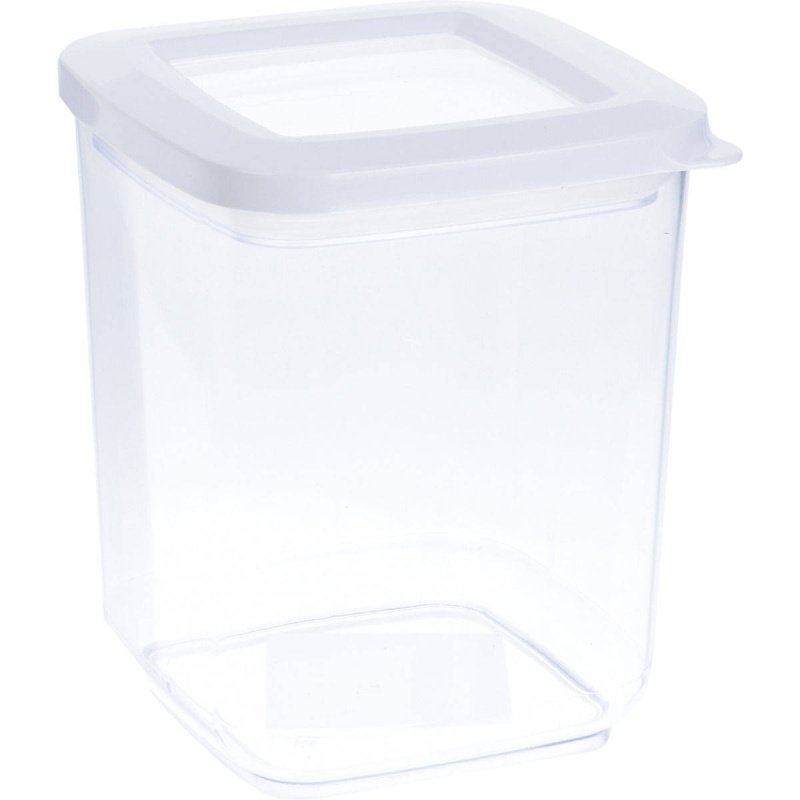 EH Excellent Houseware Dóza na sypké potraviny, plast, 1000 ml transparentní
