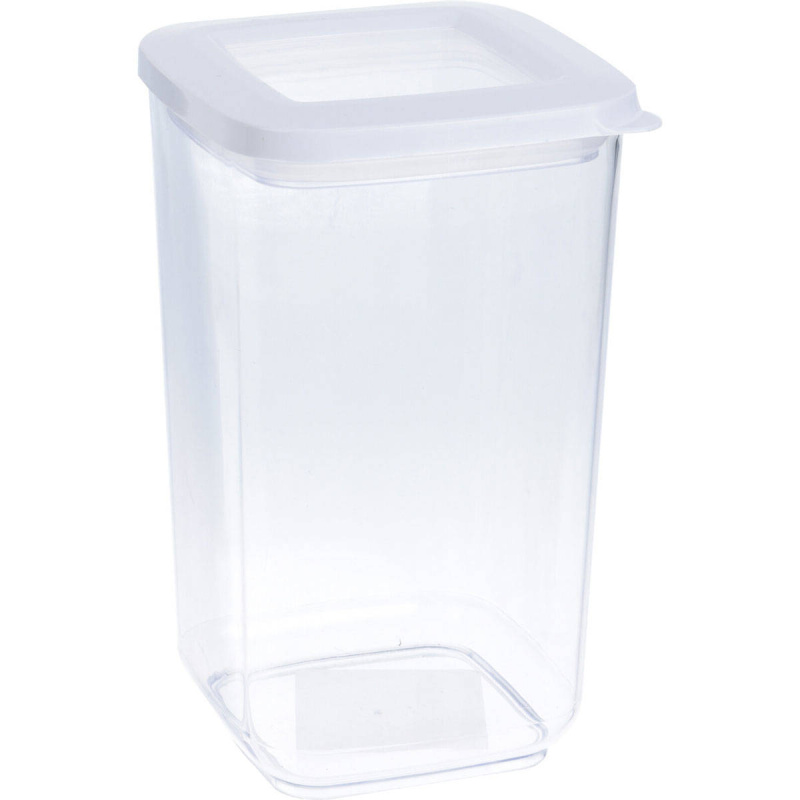 EH Excellent Houseware Dóza na sypké potraviny, plast, 1300 ml transparentní