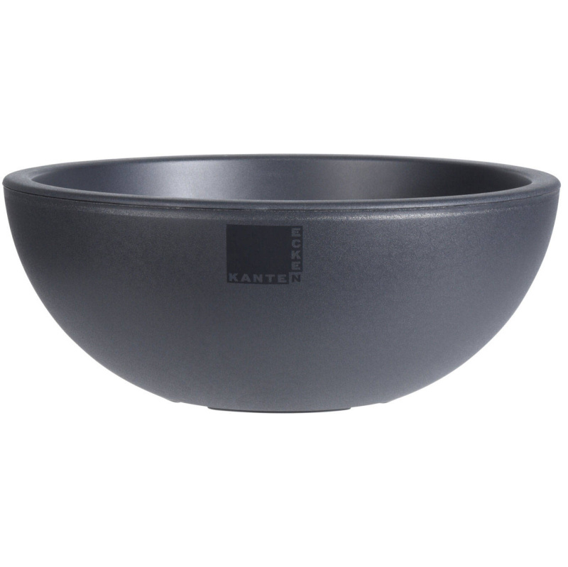 Home Styling Collection Velký plastový květináč v černé barvě, 40 x 16 cm černá