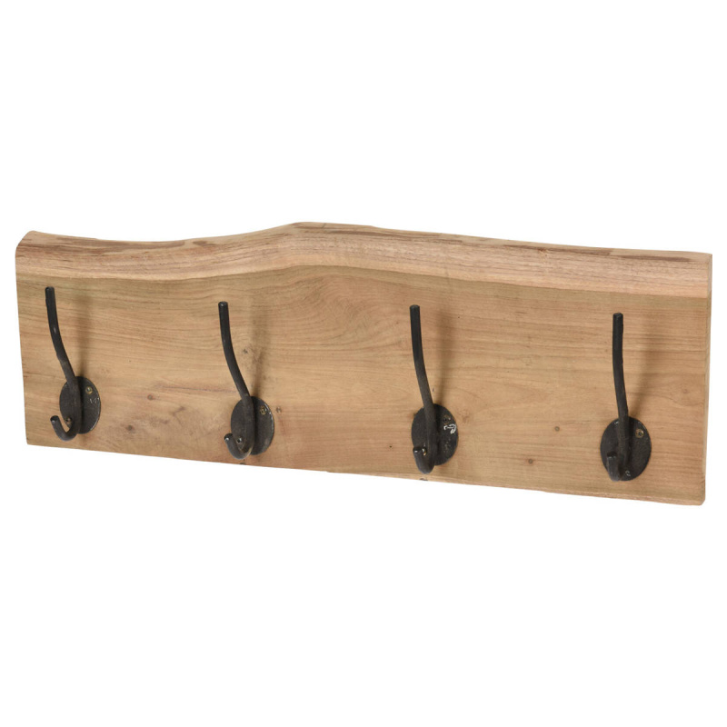Storagesolutions Věšák na zeď, 4 kovové háčky, 50 cm