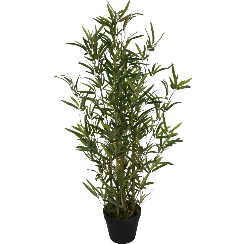 Home Styling Collection Umělý bambusový stromek v květináči, 90 cm zelená