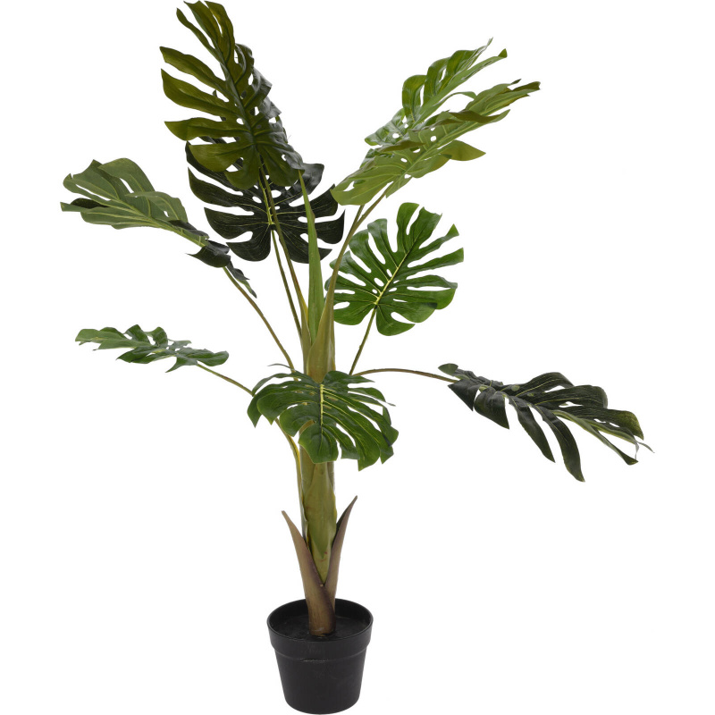 Botanical Decoration Umělá rostlina MONSTERA, výsoká, 110 cm zelená