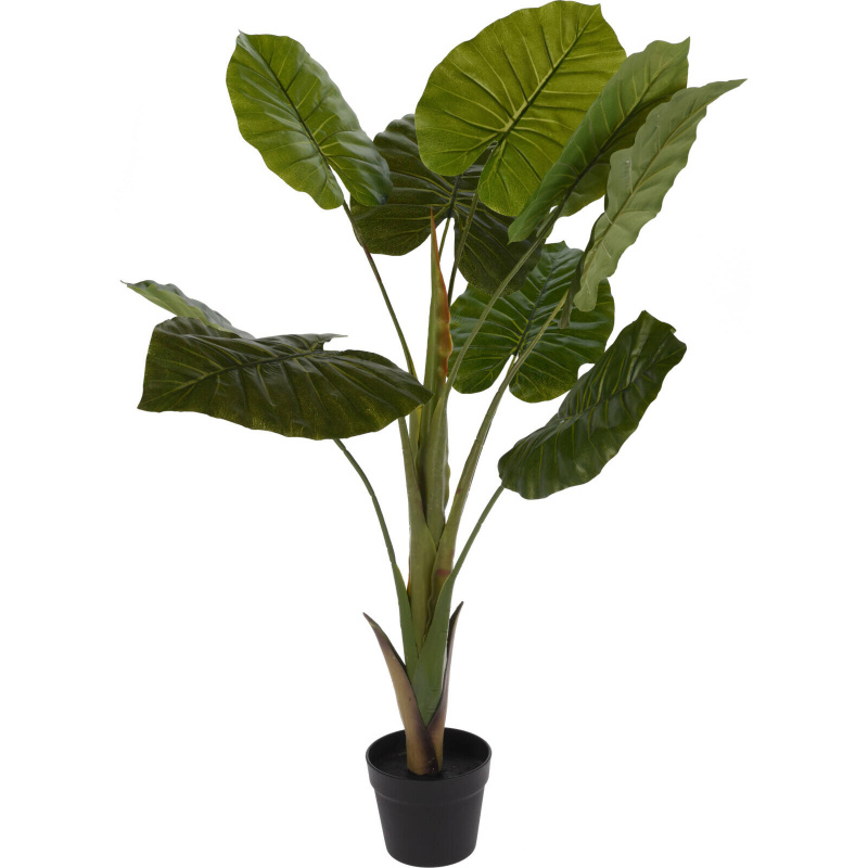Botanical Decoration Umělá rostlina ALOCASIA WENTII, výsoká, 110 cm zelená