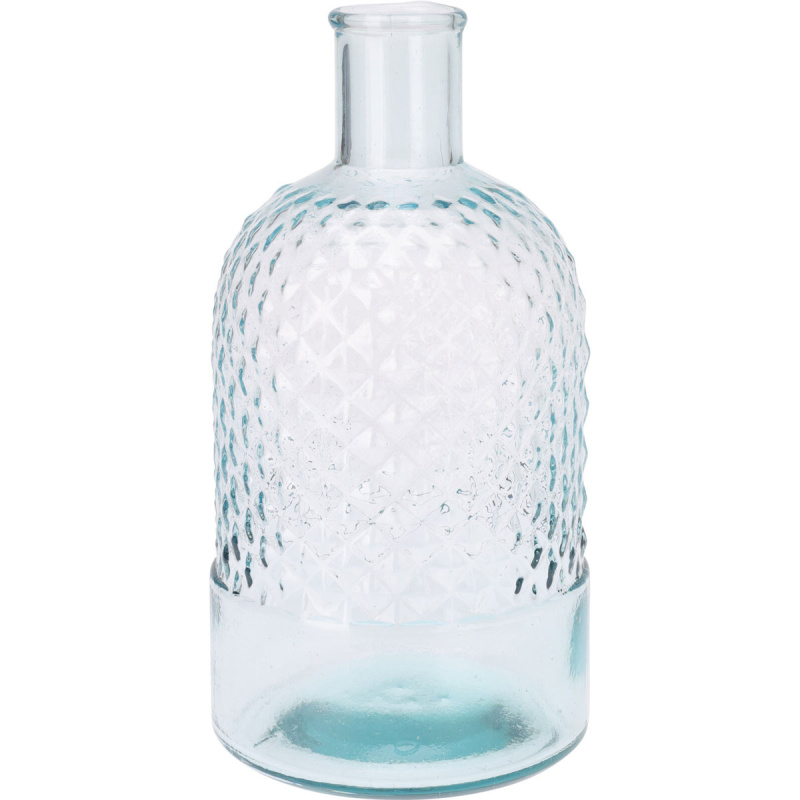 Home Styling Collection Váza z recyklovaného skla, 23 cm transparentní
