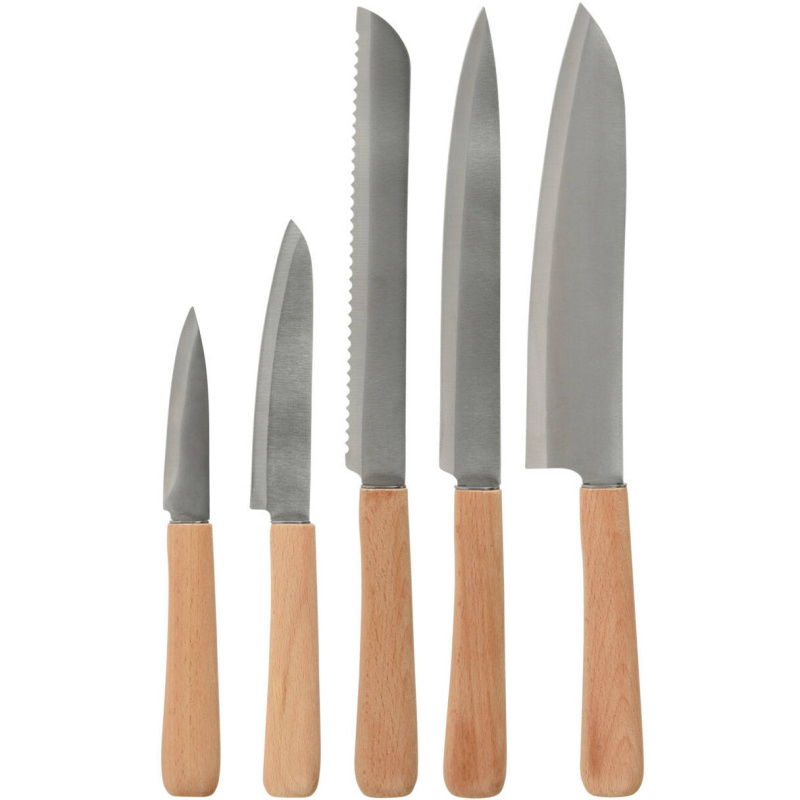EH Excellent Houseware Sada kuchyňských nožů, nerezová ocel, 5 prvků stříbrný