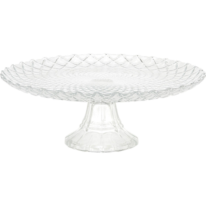 EH Excellent Houseware Skleněný etažér, Ø 28,5 cm transparentní