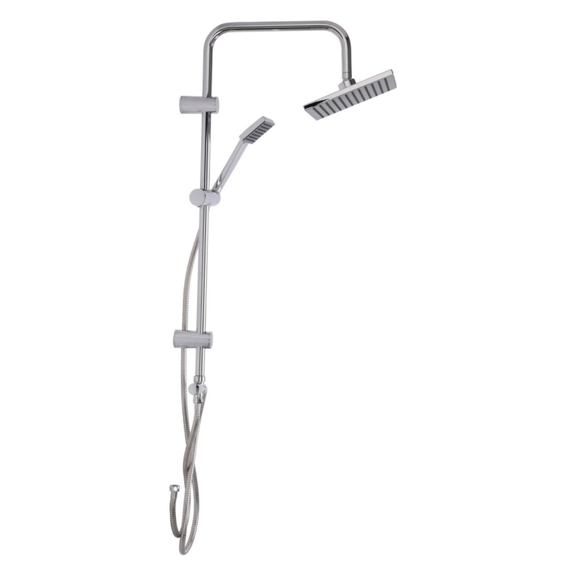 Bathroom Solutions Sprchový set s dešťovou sprchou, nerezová ocel, výška 80 cm stříbrná