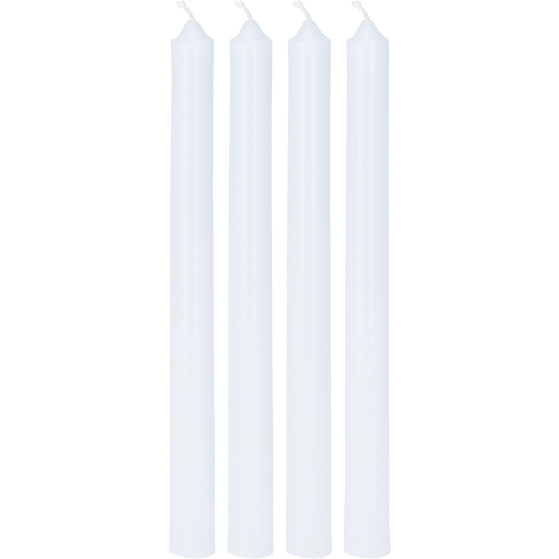 Home Styling Collection Kuželové svíčky, 4 ks, bílé bílý