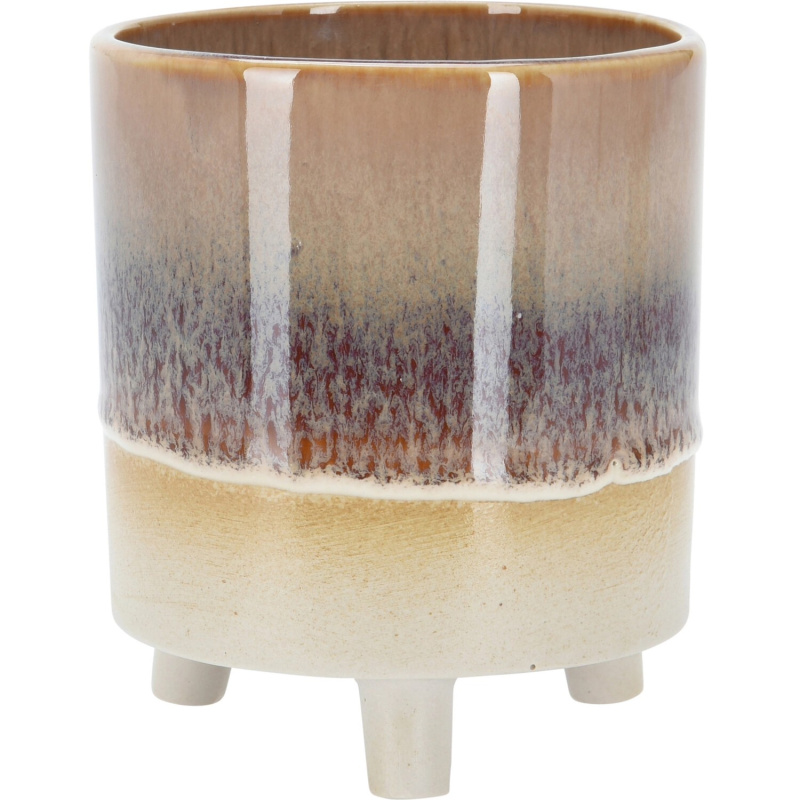 Koopman Porcelánový květináč na nožičkách různé barvy pr. 10 x 11,5 cm