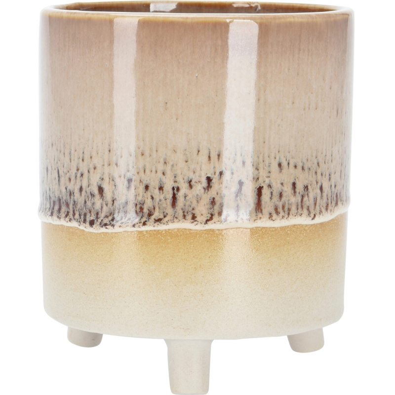 Koopman Porcelánový květináč na nožičkách různé barvy pr. 12,5 x 14,5 cm