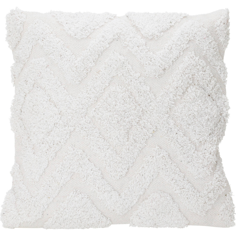 Home Styling Collection Bílý dekorační polštář, tuftovaná bavlna, 45 x 45 cm bílá