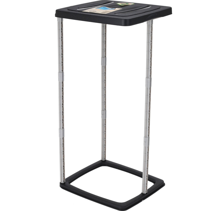 Home Styling Collection Stojan na odpadkové pytle s krytem, ​​na 60 l pytle, (velikost) černá