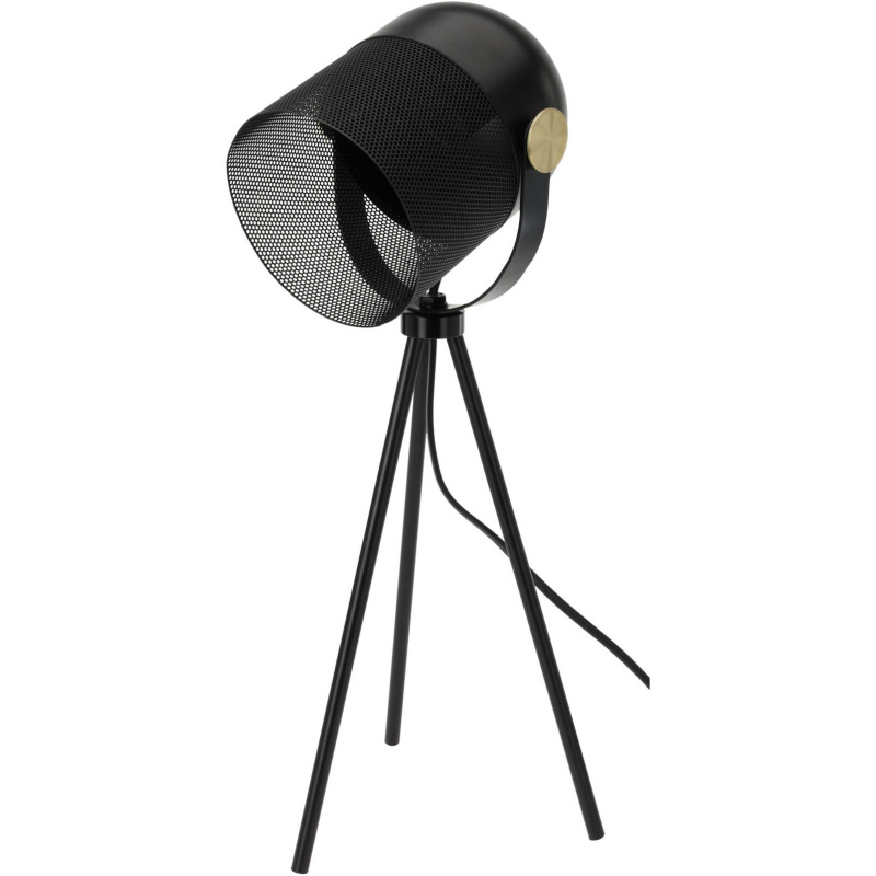 Home Styling Collection Kovová stolní lampa LOFT, černá, 52 cm černá