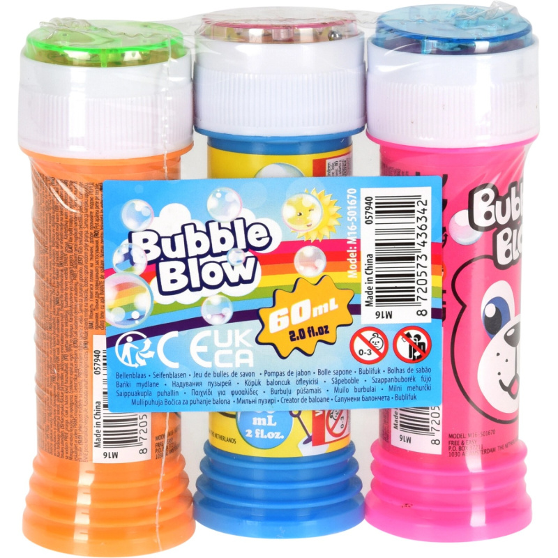 Bublifuk 3 ks, 60 ml