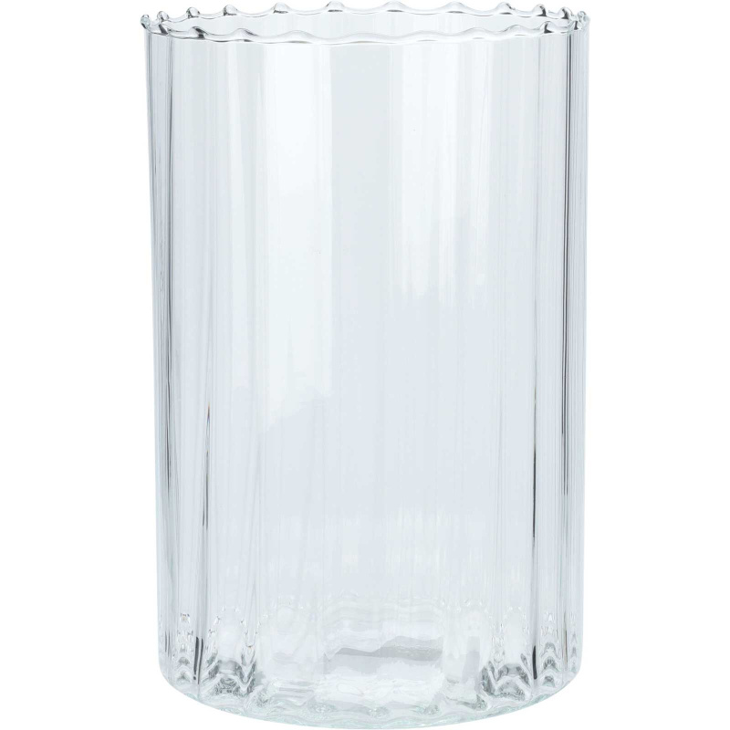 Home Styling Collection Skleněná váza, Ø 18 x 28 cm transparentní