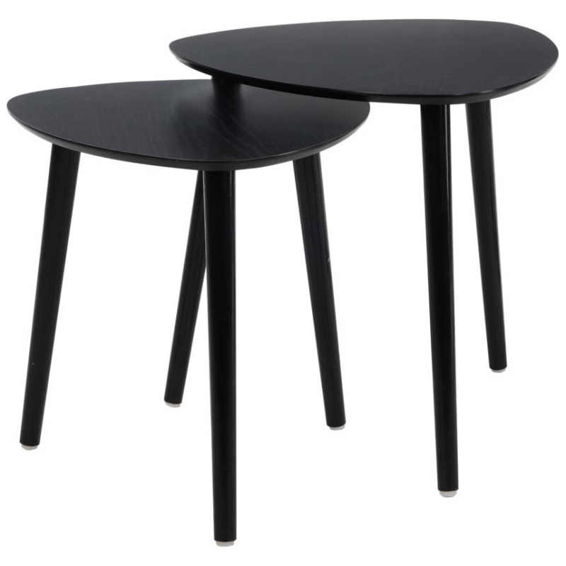 Home Styling Collection Konferenční stolek na třech nohách, 2 ks, černá