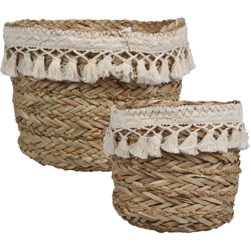 Home Styling Collection Úložné koše do dětského pokoje BOHO, 2 kusy hnědý