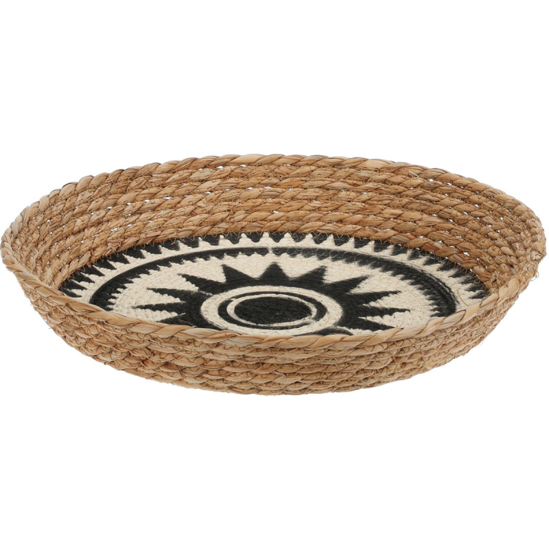Home Styling Collection Úložný dekorativní koš na doplňky, 37 x 37 x 6 cm hnědý