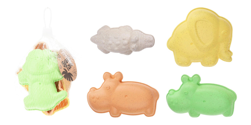 Formičky na písek Divoká zvířata – sada 4 ks