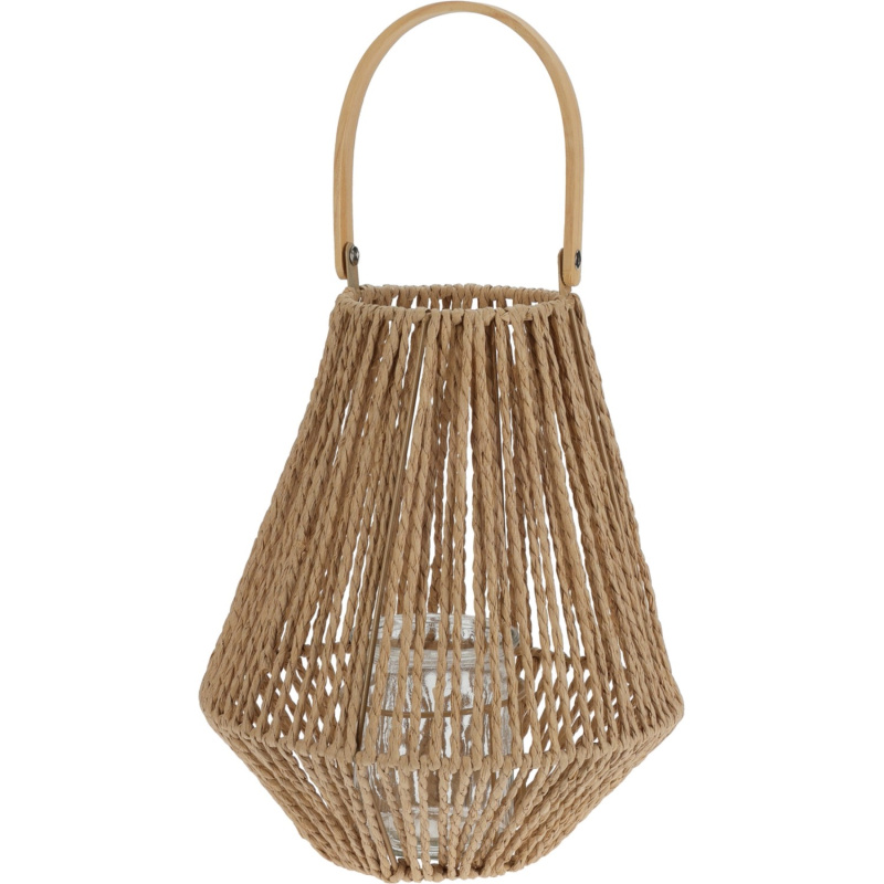 Koopman Lucerna kov/provázek přírodní pr. 22,5 x 29 cm