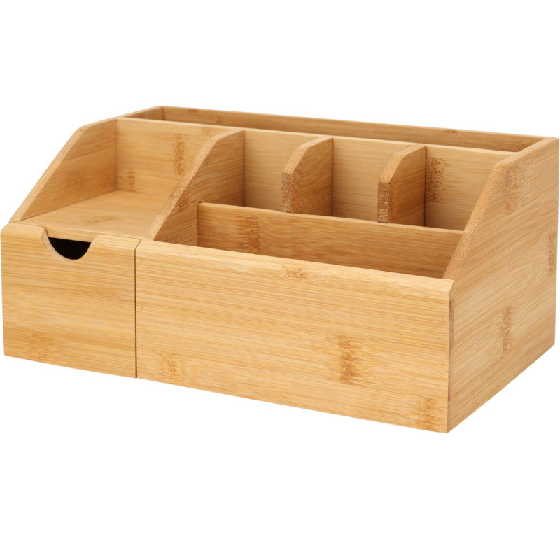 Eleganza Organizér na kosmetiku z bambusu, přírodní, 24 x 15 x 11 cm hnědá