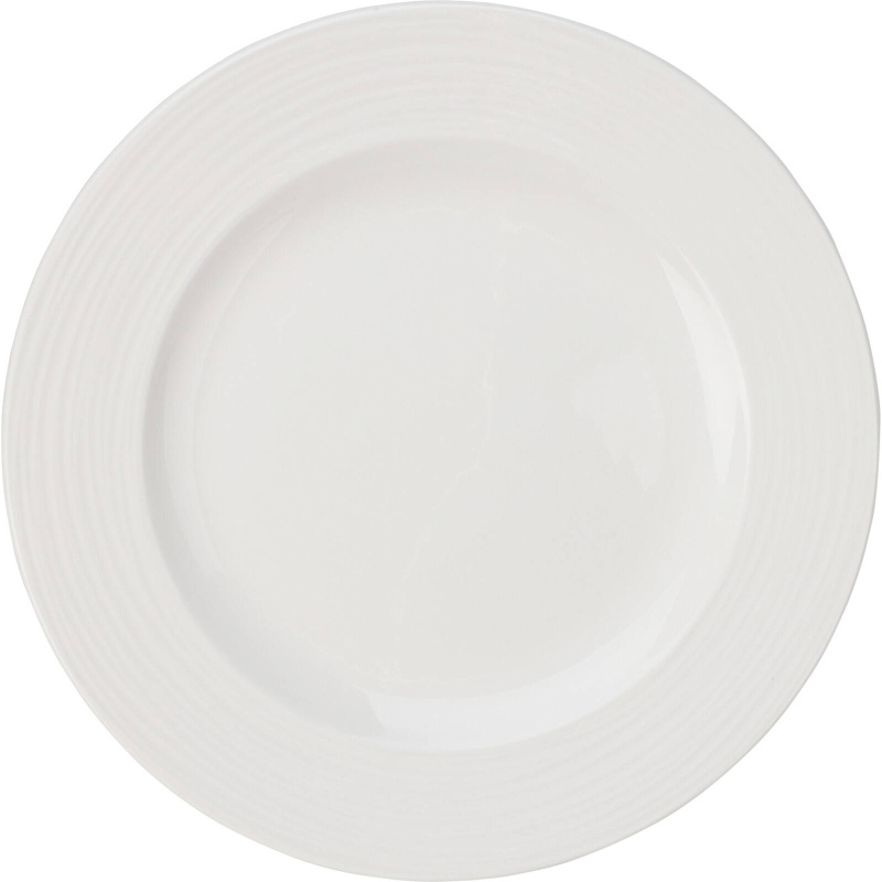 Siaki Obědový mělký talíř, porcelánový, bílý, O 27 cm bílá
