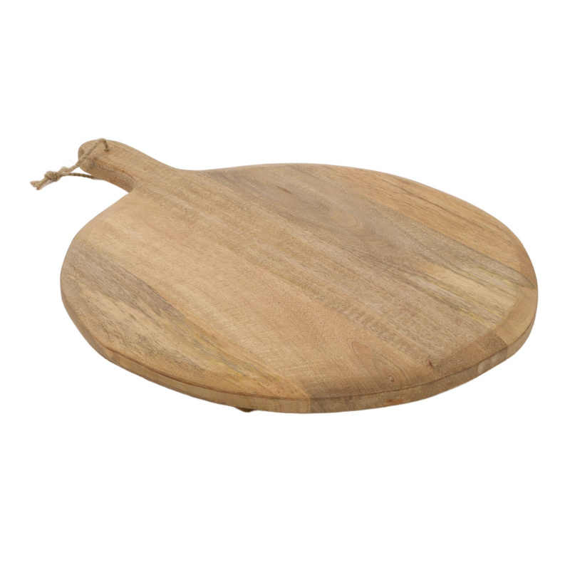 EH Excellent Houseware Kulatá servírovací deska z mangového dřeva, Ø 47 cm hnědý