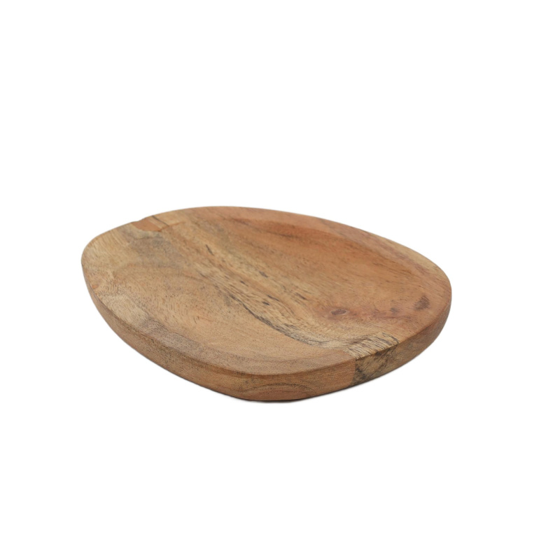 Home Styling Collection Dřevěný talíř, 16 x 13 x 1,5 cm hnědá