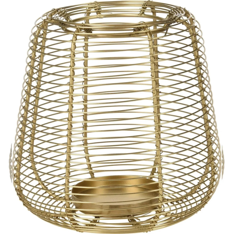 Home Styling Collection Zlatá lucerna na svíčku, kov, O 17,5 cm zlatá