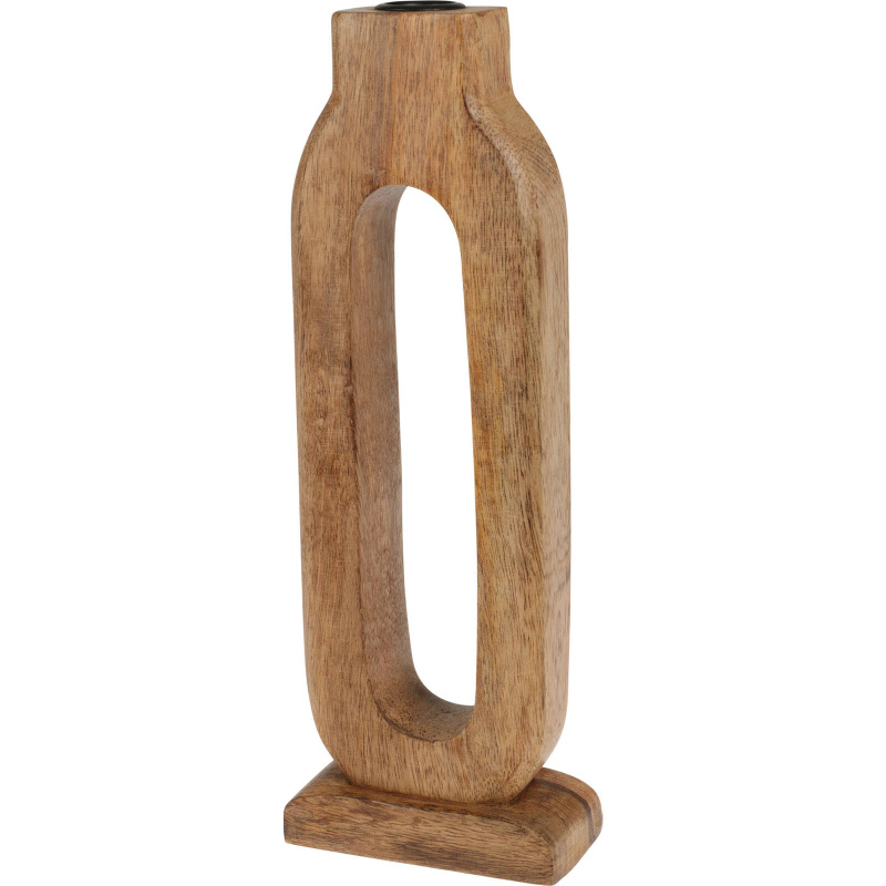 Home Styling Collection Dřevěný svícen, mangové dřevo, 11,5 x 30 cm hnědá