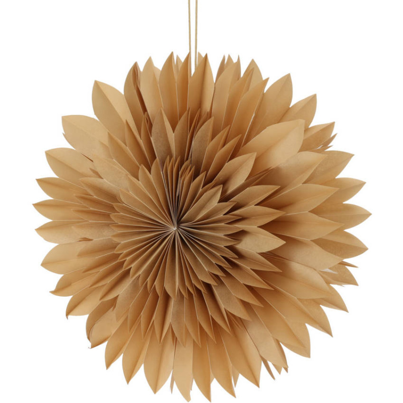 Home Styling Collection Vánoční ozdoba na okno, papírová hvězda, 50 cm, oranžová barva oranžová