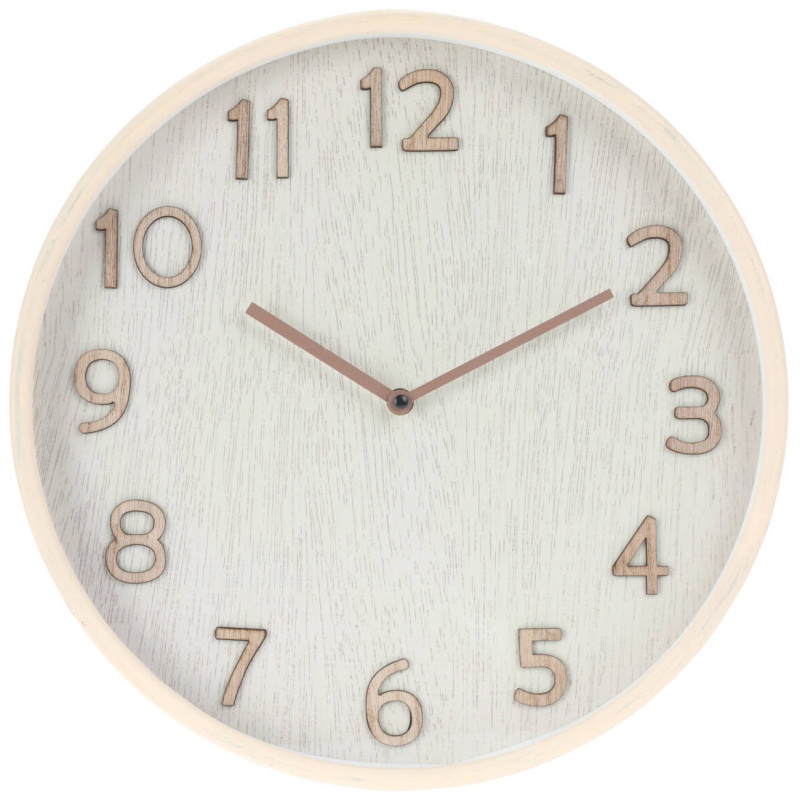 Home Styling Collection Nástěnné hodiny v neutrálních barvách, Ø 38 cm béžová